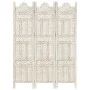 Paravent 3 Paneele handgeschnitzt aus weißem Mangoholz 120x165 cm von vidaXL, Raumteiler - Ref: Foro24-285318, Preis: 166,52 ...
