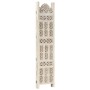 Screen 3 panels hand carved white mango wood 120x165 cm by vidaXL, Room dividers - Ref: Foro24-285318, Price: 180,34 €, Disco...