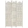 Paravent 3 Paneele handgeschnitzt aus weißem Mangoholz 120x165 cm von vidaXL, Raumteiler - Ref: Foro24-285318, Preis: 166,52 ...