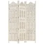 Paravent 3 Paneele handgeschnitzt aus weißem Mangoholz 120x165 cm von vidaXL, Raumteiler - Ref: Foro24-285318, Preis: 166,52 ...