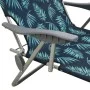 Lounger with leaf-printed steel awning by vidaXL, Loungers - Ref: Foro24-310338, Price: 95,82 €, Discount: %