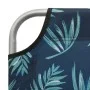 Lounger with leaf-printed steel awning by vidaXL, Loungers - Ref: Foro24-310338, Price: 95,82 €, Discount: %
