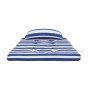 Cojines silla Adirondack 2 uds tela Oxford a rayas azul blanco