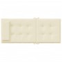 Cojines de silla respaldo alto 6 uds tela Oxford color crema