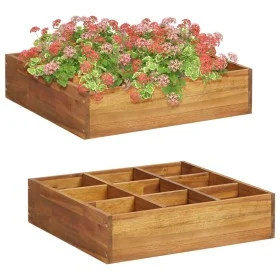 Gewürzbett aus massivem Akazienholz 60x60x15 cm von vidaXL, Töpfe und Pflanzgefäße - Ref: Foro24-46575, Preis: 40,49 €, Rabat...