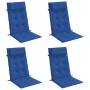 Cojines de silla con respaldo alto 6 uds tela Oxford azul klein