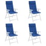 Cojines de silla con respaldo alto 6 uds tela Oxford azul klein