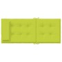 Cojines de silla respaldo alto 4 uds tela Oxford verde brillo