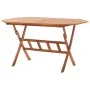 Folding garden table made of solid acacia wood 135x85x75 cm by vidaXL, Garden tables - Ref: Foro24-46657, Price: 116,03 €, Di...