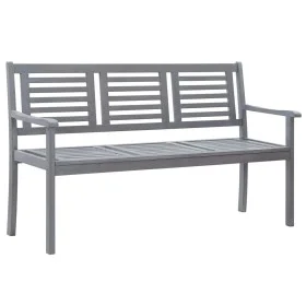 Banco de jardín 3 plazas madera maciza de eucalipto gris 150 cm by vidaXL, garden benches - Ref: Foro24-47295, Price: 205,66 ...