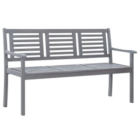 Banco de jardín 3 plazas madera maciza de eucalipto gris 150 cm by vidaXL, garden benches - Ref: Foro24-47295, Price: 209,80 ...