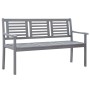 Dreisitzer Gartenbank aus massivem Eukalyptusholz in Grau, 150 cm. von vidaXL, Gartenbänke - Ref: Foro24-47295, Preis: 209,80...