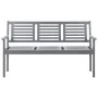 Banco de jardín 3 plazas madera maciza de eucalipto gris 150 cm by vidaXL, garden benches - Ref: Foro24-47295, Price: 205,66 ...