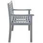 Banco de jardín 3 plazas madera maciza de eucalipto gris 150 cm by vidaXL, garden benches - Ref: Foro24-47295, Price: 205,66 ...