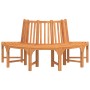 Banco de árbol semicircular madera maciza eucalipto Ø208 cm