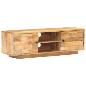 Mueble para TV de madera maciza de mango 116x30x35 cm