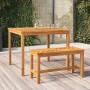 Mesa de comedor de jardín madera maciza de acacia 90x90x74 cm en Mesas de jardín | Comprar online en Foro24