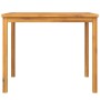Mesa de comedor de jardín madera maciza de acacia 90x90x74 cm