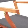 Folding garden chairs 4 units eucalyptus wood and gray textilene by vidaXL, Garden chairs - Ref: Foro24-48691, Price: 261,89 ...