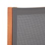 Silla de jardín con reposapiés madera eucalipto textilene gris de vidaXL, Sillas de jardín - Ref: Foro24-48696, Precio: 115,91 €