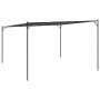 Cenador acero y tela gris antracita 4x4 m 180 g/m²