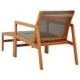 Garden chair with gray textilene eucalyptus wood footrest by vidaXL, Garden chairs - Ref: Foro24-48698, Price: 149,57 €, Disc...