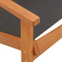 Silla de jardín madera maciza de eucalipto y textilene negro de vidaXL, Sillas de jardín - Ref: Foro24-48699, Precio: 87,11 €