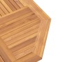 Mesa de jardín plegable madera maciza de teca 110x110x75 cm