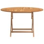 Mesa de jardín plegable madera maciza de teca Ø 110x75 cm