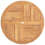 Mesa de jardín plegable madera maciza de teca Ø 110x75 cm