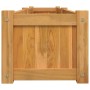 Arriate de madera maciza de teca 150x30x25 cm en Maceteros y jardineras | Comprar online en Foro24