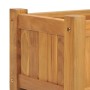 Arriate de madera maciza de teca 150x30x25 cm en Maceteros y jardineras | Comprar online en Foro24