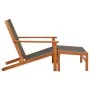Gartenstuhl mit Eukalyptusholz und Textilene-Fußstütze von vidaXL, Gartenstühle - Ref: Foro24-48700, Preis: 122,85 €, Rabatt: %
