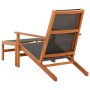 Garden chair with eucalyptus wood and textilene footrest by vidaXL, Garden chairs - Ref: Foro24-48700, Price: 122,91 €, Disco...