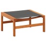 Silla de jardín con reposapiés madera de eucalipto y textilene de vidaXL, Sillas de jardín - Ref: Foro24-48700, Precio: 122,91 €
