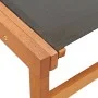 Garden chair with eucalyptus wood and textilene footrest by vidaXL, Garden chairs - Ref: Foro24-48700, Price: 122,85 €, Disco...