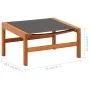 Gartenstuhl mit Eukalyptusholz und Textilene-Fußstütze von vidaXL, Gartenstühle - Ref: Foro24-48700, Preis: 122,85 €, Rabatt: %