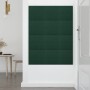 Paneles de pared 12 uds tela verde oscuro 30x30 cm 1,08m²