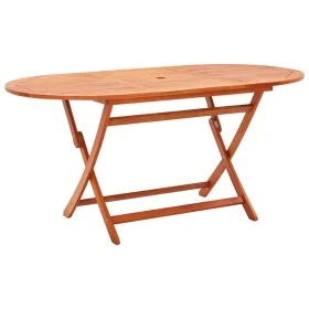 Mesa de jardín plegable madera maciza de eucalipto 160x85x74 cm de vidaXL, Mesas de jardín - Ref: Foro24-48703, Precio: 143,7...