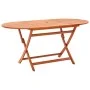 Folding garden table made of solid eucalyptus wood 160x85x74 cm by vidaXL, Garden tables - Ref: Foro24-48703, Price: 143,78 €...