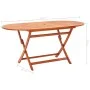 Mesa de jardín plegable madera maciza de eucalipto 160x85x74 cm de vidaXL, Mesas de jardín - Ref: Foro24-48703, Precio: 143,7...