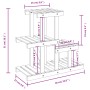 Soporte para flores madera maciza de abeto 58x25x51 cm