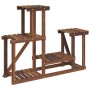Soporte para flores madera maciza de abeto 90x25x73,5 cm