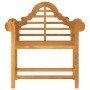 Silla de jardín madera maciza de teca 88x60x92 cm