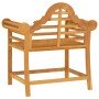 Silla de jardín madera maciza de teca 88x60x92 cm