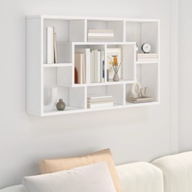 Wandregal Holzwerkstoff weiß 85x16x52,5 cm von vidaXL, Regale und Regale - Ref: Foro24-801418, Preis: 43,73 €, Rabatt: %