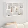 Engineered wood white wall shelf 85x16x52.5 cm by vidaXL, Shelves and shelves - Ref: Foro24-801418, Price: 41,59 €, Discount: %