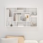 Wandregal Holzwerkstoff weiß 85x16x52,5 cm von vidaXL, Regale und Regale - Ref: Foro24-801418, Preis: 43,73 €, Rabatt: %
