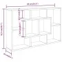 Engineered wood white wall shelf 85x16x52.5 cm by vidaXL, Shelves and shelves - Ref: Foro24-801418, Price: 41,59 €, Discount: %