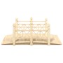 Puente de jardín con barandillas madera de abeto 150x67x56cm